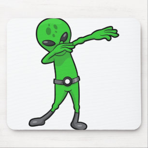 halloween dabbing alien muismat