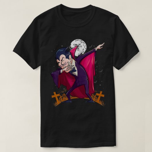 Halloween Dabbing Dracula Dab Vampire Funny Easy C T-shirt (Design voorkant)