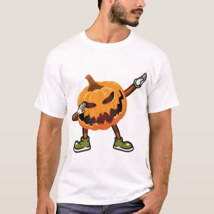Halloween Dabbing Jack O Lantern Pompoen Halloween T-shirt