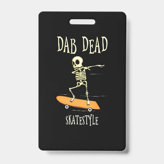 Halloween Dabbing Schaatsstijl Badge (Voorzijde)