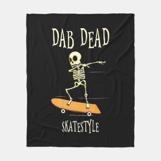 Halloween Dabbing Skatestyle Fleece Deken (Voorkant)