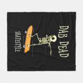 Halloween Dabbing Skatestyle Fleece Deken (Voorkant (Horizontaal))