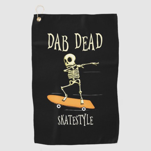 Halloween Dabbing Skatestyle Golfhanddoek (Voorkant)