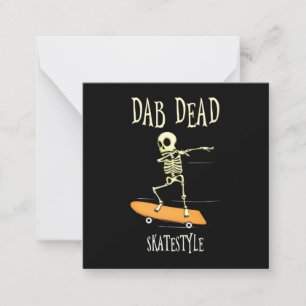 Halloween Dabbing Skatestyle Notitiekaartje