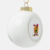 Halloween Dabbing Skelet Kostuum LGBT Keramische Bal Ornament (Links)