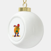 Halloween Dabbing Skelet Kostuum LGBT Keramische Bal Ornament (Rechts)