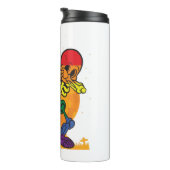 Halloween Dabbing Skelet Kostuum LGBT Thermosbeker (Geroteerd rechts)