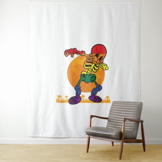 Halloween Dabbing Skelet Kostuum LGBT Wandkleed (In situ)