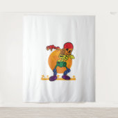 Halloween Dabbing Skelet Kostuum LGBT Wandkleed (Voorkant)