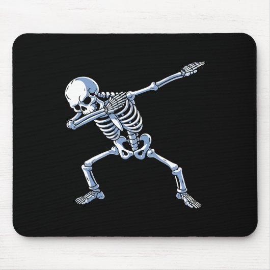 Halloween Dabbing Skeleton Skull Rib Cage Dab Danc Muismat (Voorkant)