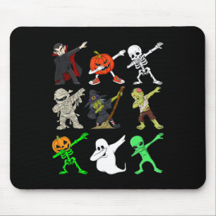 Halloween dabbing vampier heks en monsters jongens muismat
