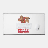 Halloween Dabbing Werwolf Halloween kostuum Bureaumat (Keyboard & Muis)