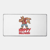 Halloween Dabbing Werwolf Halloween kostuum Bureaumat (Voorkant)