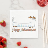 Halloween Dachschund Ghost Servet (Insitu)