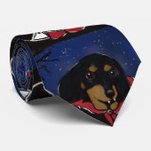 Halloween Dachshond Stropdas (Opgerold)