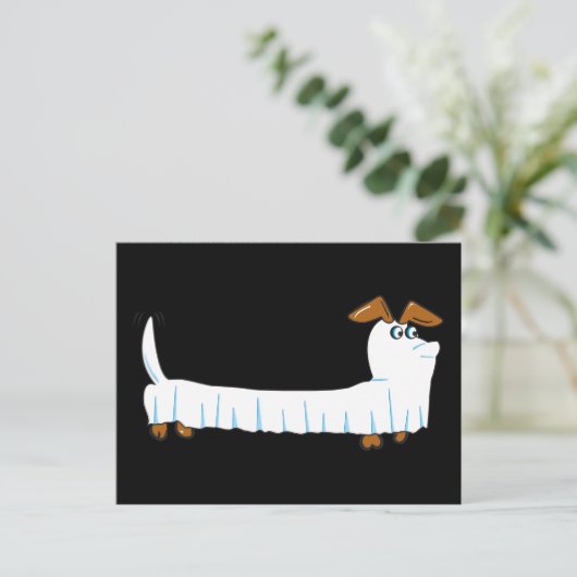 Halloween Dachshund Briefkaart (Staand voorkant)