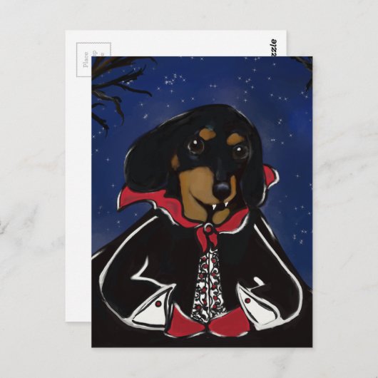 Halloween Dachshund Briefkaart (Voorkant / Achterkant)
