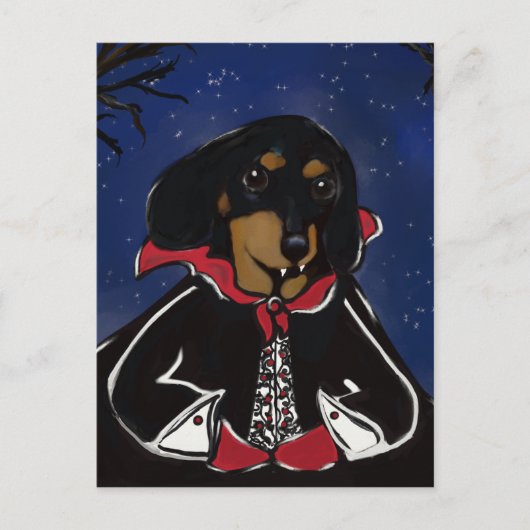 Halloween Dachshund Briefkaart (Voorkant)