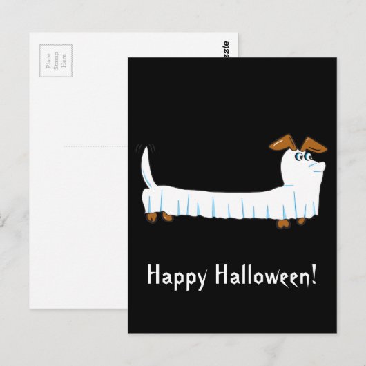 Halloween Dachshund Briefkaart (Voorkant / Achterkant)