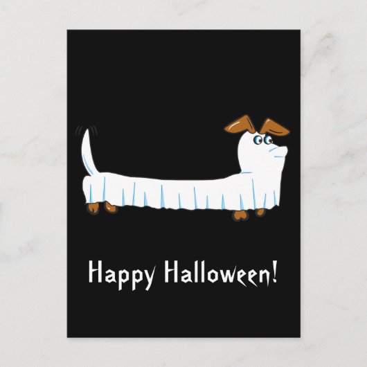 Halloween Dachshund Briefkaart (Voorkant)
