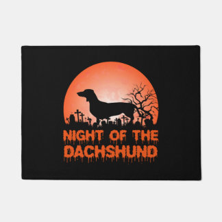 Halloween Dachshund Costume Gift Halloween Moon Deurmat