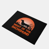 Halloween Dachshund Costume Gift Halloween Moon Deurmat (Schuin)
