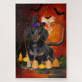 Halloween Dachshund Dog Legpuzzel (Verticaal)