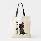 Halloween Dachshund Dog Tote Bag (Achterkant)