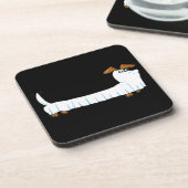 Halloween Dachshund Onderzetter (Linkerzijde)