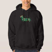 Halloween Dachshund Skeleton Hoodie (Voorkant)
