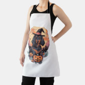 Halloween Dachshund Sticker Schort (Insitu)