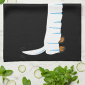 Halloween Dachshund Theedoek (Gevouwen)