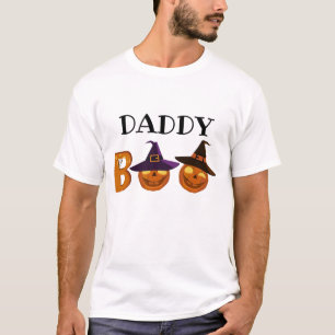 Halloween Dad Boo Illustration Family T-shirt