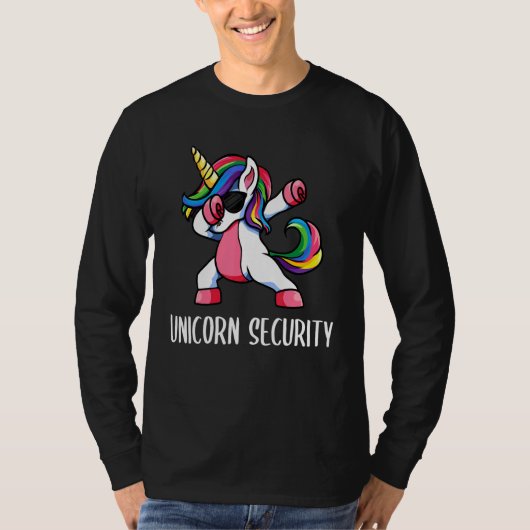 Halloween Dad Daughter Adult Costume, Unicorn Secu T-shirt (Voorkant)