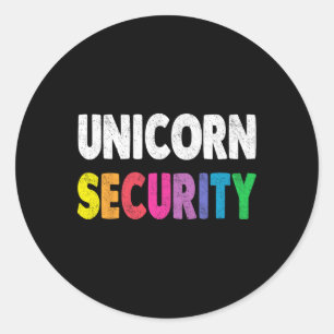 Halloween Dad Ma Daughter Adult Costume Unicorn S Ronde Sticker