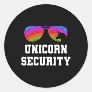 Halloween Dad Ma Daughter Adult Costume Unicorn S Ronde Sticker