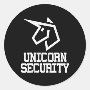 Halloween Dad Ma en Daughter Costume Unicorn Sec. Ronde Sticker