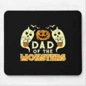 Halloween Dad Of Monsters Funny Family Costume Pap Muismat (Voorkant)