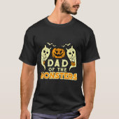 Halloween Dad Of Monsters Funny Family Costume Pap T-shirt (Voorkant)