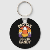 Halloween Dad Tax Paid In Candy Corn  Sleutelhanger (Voorkant)