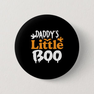 Halloween Daddy Little Boo Birthday Ronde Button 5,7 Cm