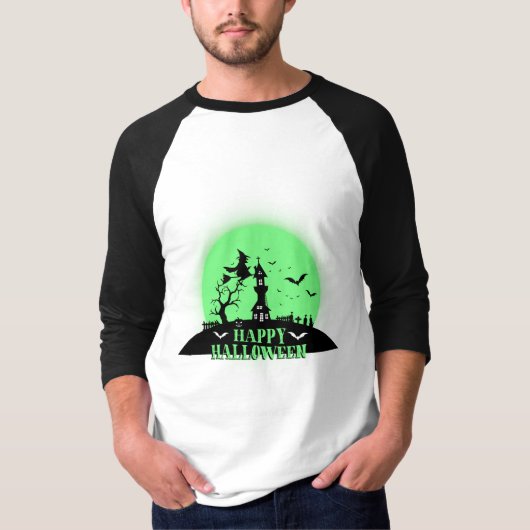 Halloween Dag Man Groene T-Shirt (Voorkant)