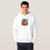 Halloween dag pompoen schattig hoodie (Voorkant volledig)