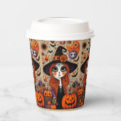 Halloween dag van de dode heks papieren bekers (Links)