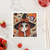 Halloween dag van de dode heks servet (Insitu)