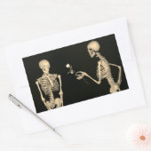HALLOWEEN DAG VAN DE DODE SKELETON-Sticker Rechthoekige Sticker (Envelop)