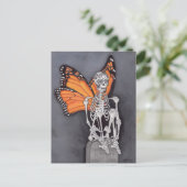 Halloween Dag van het dode skelet Briefkaart (Staand voorkant)