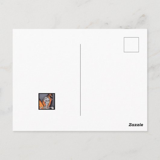 Halloween Dag van het dode skelet Briefkaart (Achterkant)