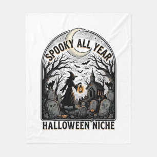 Halloween Dagelijks T-shirt Griezelig Jaar Rond De Fleece Deken
