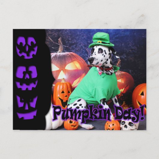 Halloween - Dalmatian - Dash Briefkaart (Voorkant)